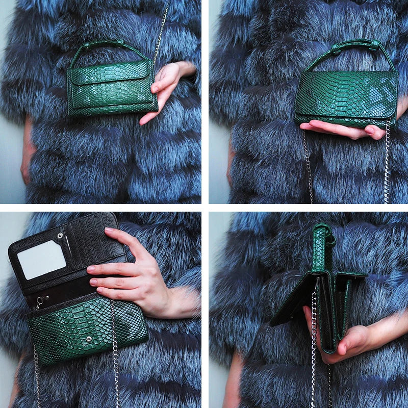 Green Mini Fashion Clutch Shoulder