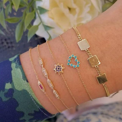 5 Pieces Cute & Kitschy Minimalist Bracelet Set