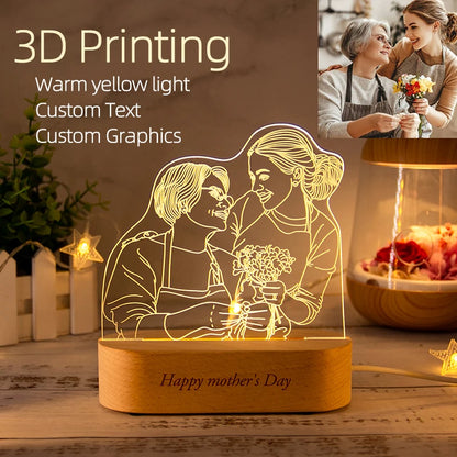 Customized Acrylic Photo Lamp: Personalized Night Light Gift