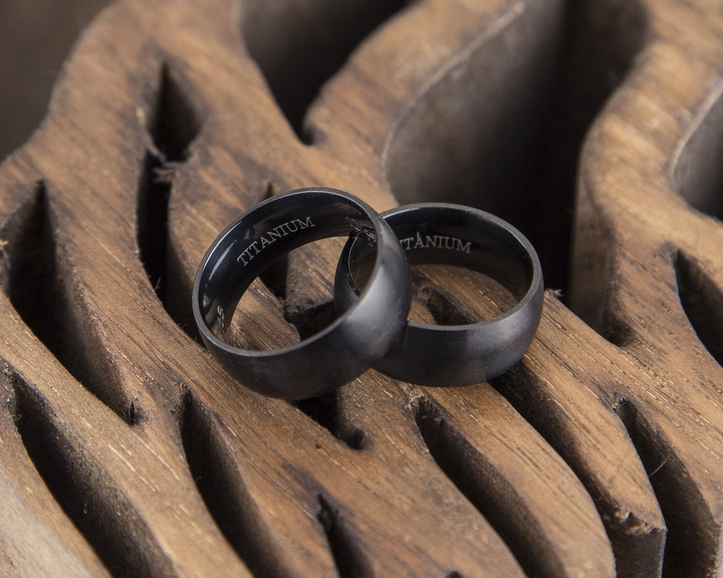 Black Titanium Ring for Men