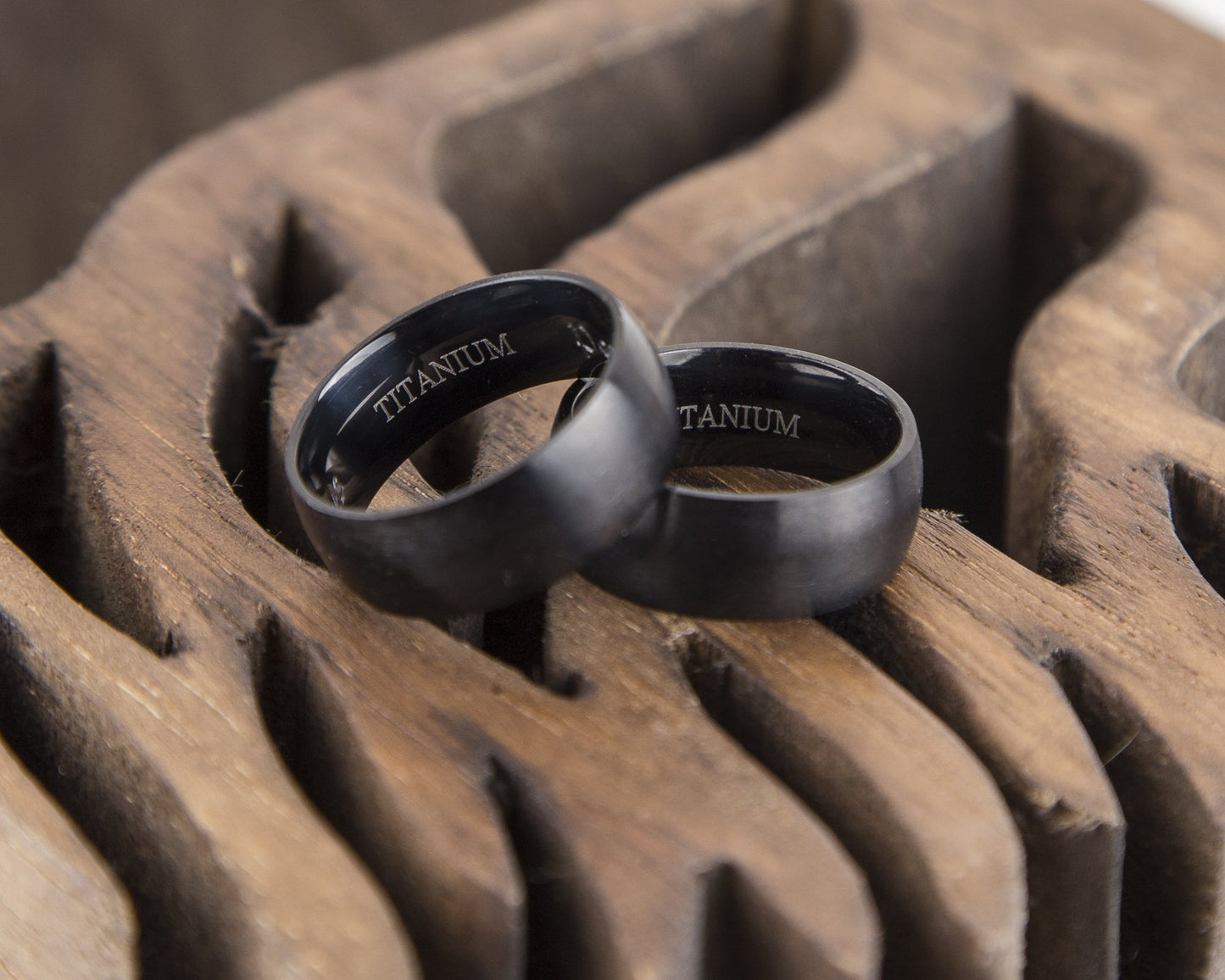 Black Titanium Ring for Men