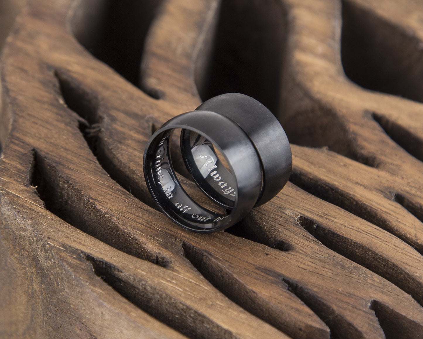 Black Titanium Ring for Men