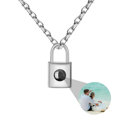 Custom Photo Projection Necklace: I Love You in 100 Languages