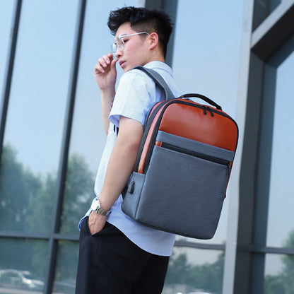 Men's Business Backpack with USB Charging