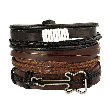 Leather Braided Bracelet For Men