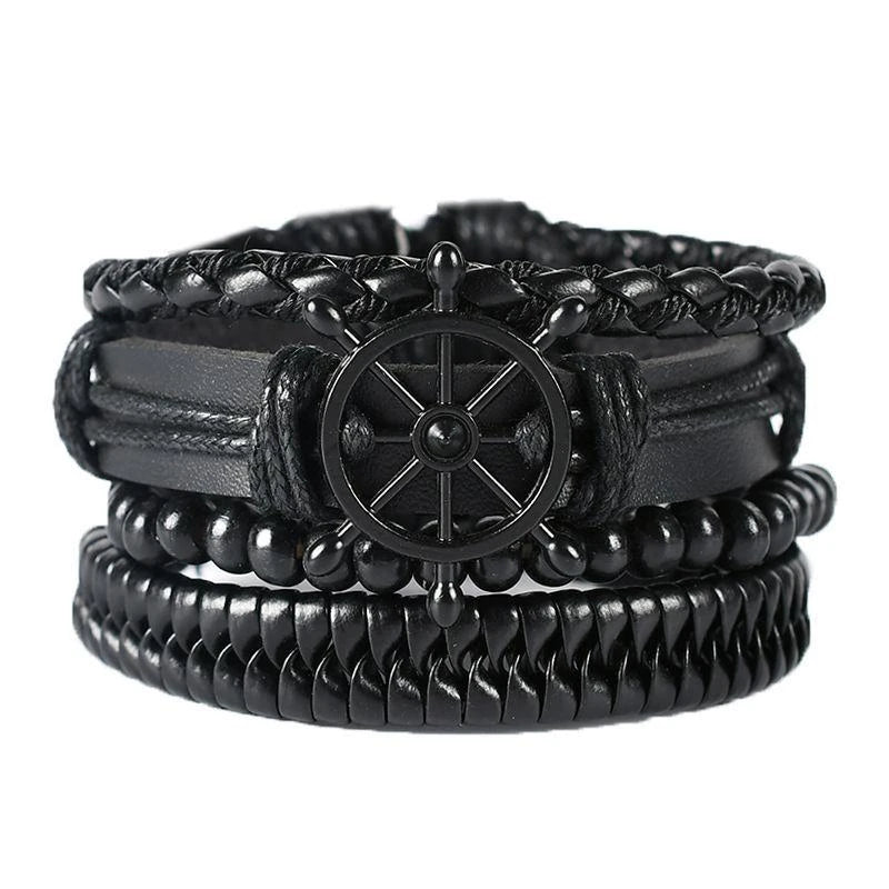 Leather Braided Bracelet For Men