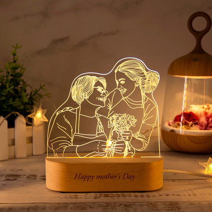 Customized Acrylic Photo Lamp: Personalized Night Light Gift