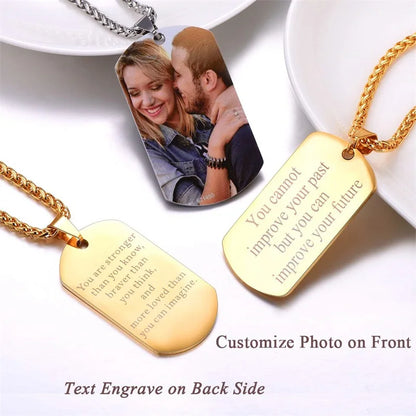 Engraved Necklace: Personalized Gift for married