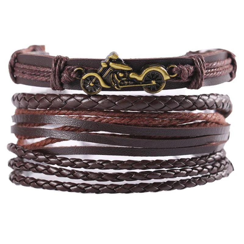 Leather Braided Bracelet For Men