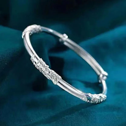 925 Silver Love Bracelet - Adjustable Women's Jewelry