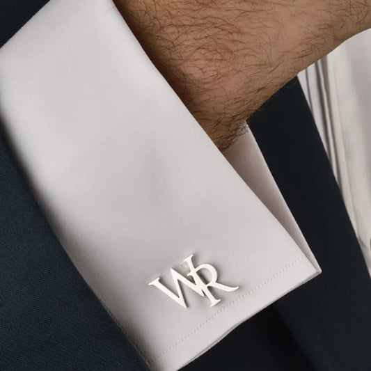 Personalized Cufflinks: Custom Initials Wedding Gifts