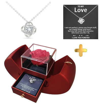 Hot Jewellery Box Necklace: Rose Gift fro Wife