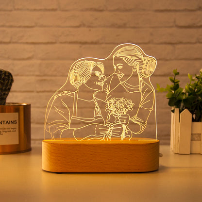 Customized Acrylic Photo Lamp: Personalized Night Light Gift