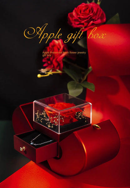 Pink Apple Jewellery Box for her