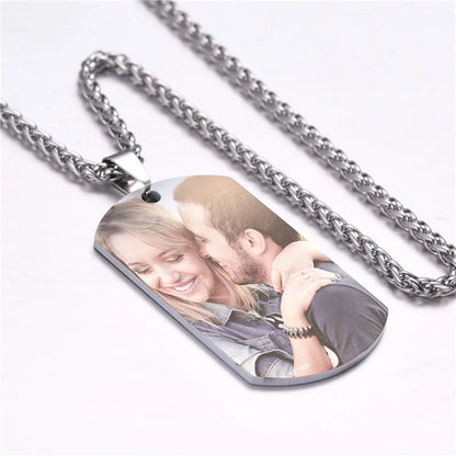 Engraved Necklace: Personalized Gift for married