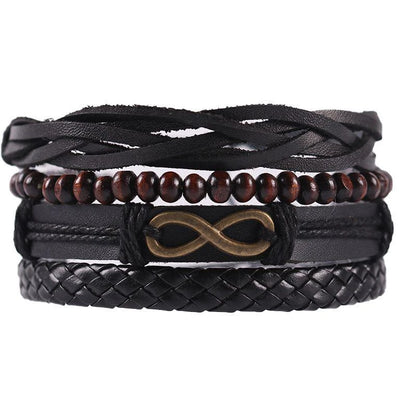 Leather Braided Bracelet For Men