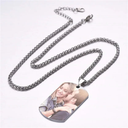 Engraved Necklace: Personalized Gift for married