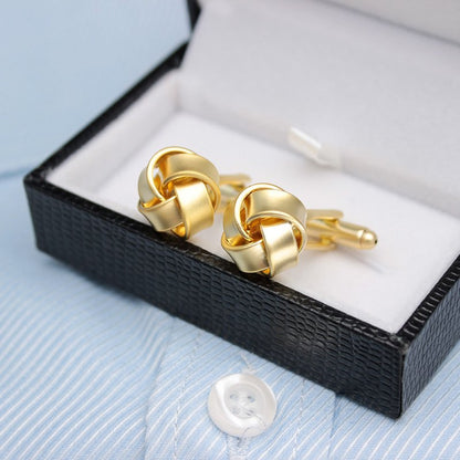 Braided Gold Cufflinks