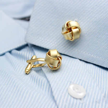 Braided Gold Cufflinks