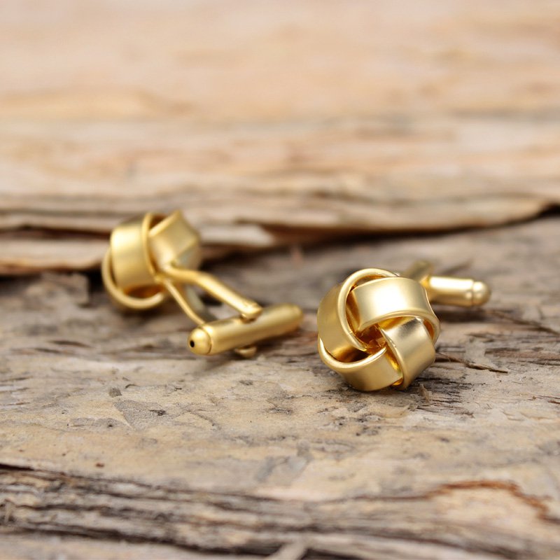 Braided Gold Cufflinks