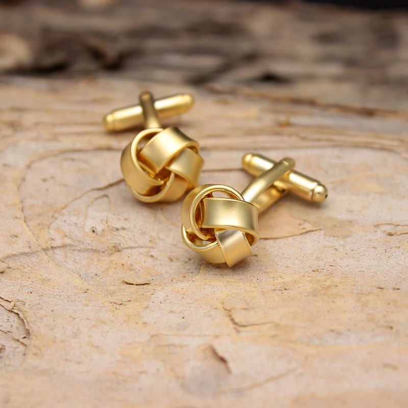 Braided Gold Cufflinks